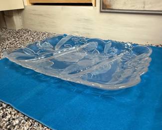 Winter Rose Divided Serving Tray