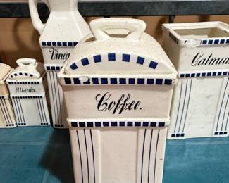 Basel Germany Ceramic Kitchen Canister