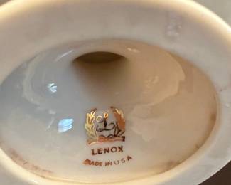 Lenox Pedestal Candy Dish with Gold Filigree