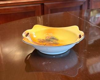 Noritake Hand Painted Landscape Dish with Handles