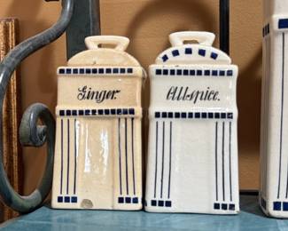 Vintage Ditmar Urbach Ceramic Spice Jars