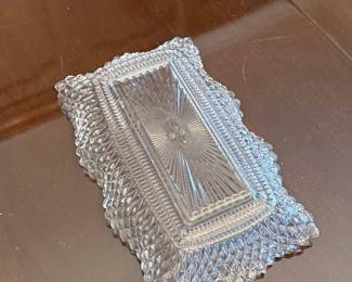 Diamond Point Ruffled Wave Edge Serving Dish