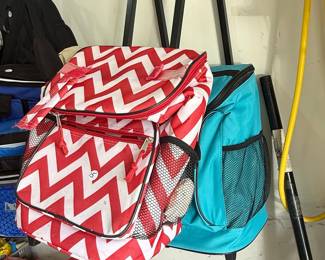 Chevron Print Cooler Backpack