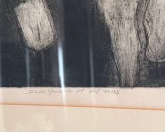 Artist Proof Print titled 'I Was Yawning At The Time'