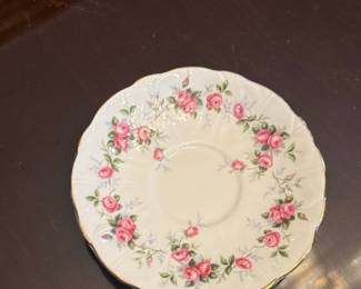 Aynsley Grotto Rose Teacup and Saucer