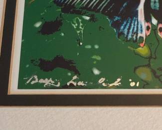 Butterfly Art Print Signed by Artist Boon Lee