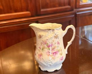 Unmarked Floral Porcelain Creamer