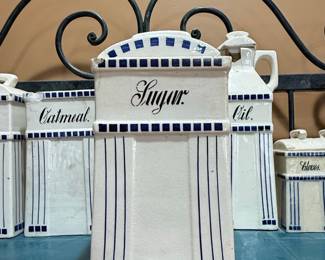 Vintage Basel "Sugar" Ceramic Kitchen Canister