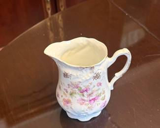 Unmarked Floral Porcelain Creamer