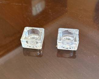 Vintage Pressed Glass Salt Cellars