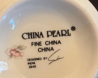 China Pearl Fine China Cup and Saucer Set