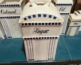 Vintage Basel "Sugar" Ceramic Kitchen Canister