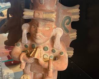 Pre-Columbian Style Ceramic Figural Vessel