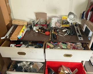 Mixed Lot of Hardware, Tools, and Utility Supplies