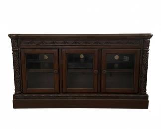Dark Wood Media Console