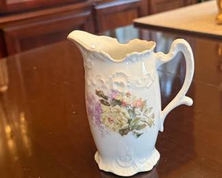 Vintage Floral Porcelain Pitcher