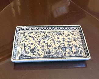 Real Cerâmica Coimbra Hand-Painted Tray by Manuela