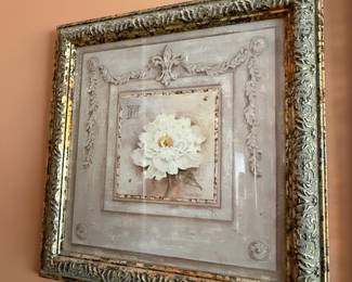 Cheri Blum Floral Print with Ornate Frame