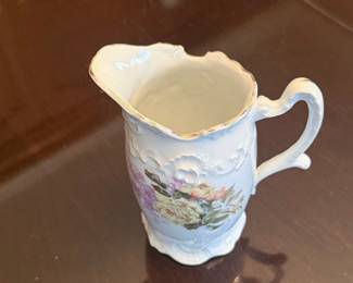 Vintage Floral Porcelain Pitcher