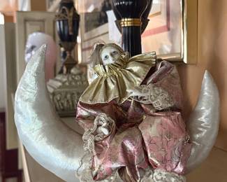 Musical Pierrot Doll on Moon