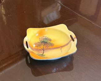 Noritake Hand Painted Landscape Dish with Handles