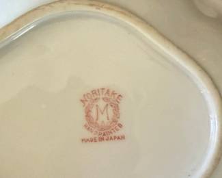 Noritake Hand Painted Lusterware Landscape Dish with Handles