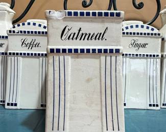 Basel "Oatmeal" Ceramic Kitchen Canister
