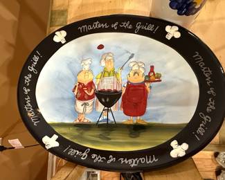 Certified International Masters of the Grill Serving Platter by Tracy Flickinger