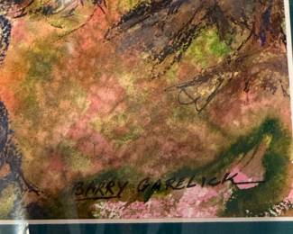 Barry Garelick Original Mixed Media Forest Scene