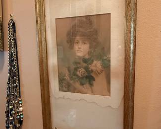 Vintage Edwardian Era Portrait Print