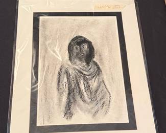 Barry Garelick Charcoal Drawing of a Lady