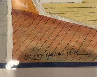 Barry Garelick Watercolor Painting 'Alone'