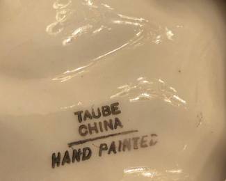 Taube China Hand Painted Leaf Dishes