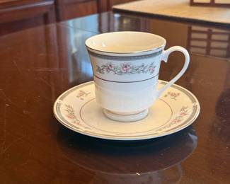 China Pearl Fine China Cup and Saucer Set