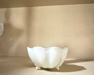 Hand Painted Nippon Porcelain Footed Candy Dish