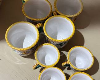 Labor Deruta Italian Majolica Pottery Set - Raffaellesco Pattern