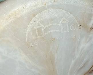 LaBoutique Marbled Lucite Wastebasket