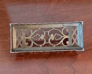 Vintage Ornate Cast Iron Letter Rack/Vent Cover