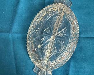 Stars and Bars Divided Relish Dish
