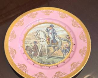 J.K.W. Western Germany Napoleon Porcelain Plate