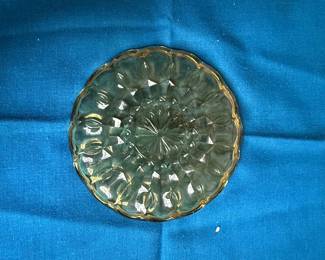 Glass Tray with Scalloped Edge