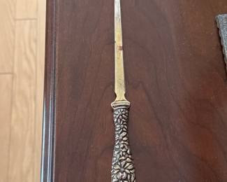 Floral Embossed Letter Opener