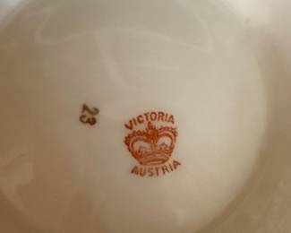 Victoria Austria Porcelain Saucer