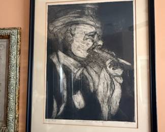 Artist Proof Print titled 'I Was Yawning At The Time'
