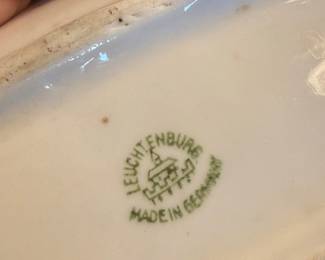 Leuchtenburg Germany Celery/Relish Dish with Roses