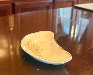 O.C.Co Limoges Porcelain Floral Bone Dish