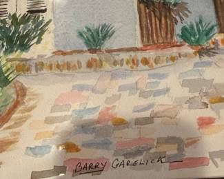 Barry Garelick Watercolor Painting of 5 Sea Sprite