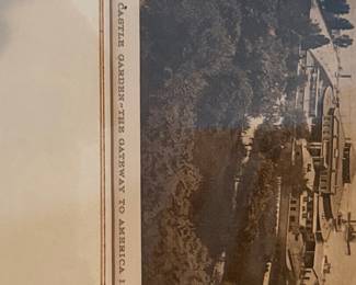 Castle Garden: The Gateway to America in 1886 Framed Print