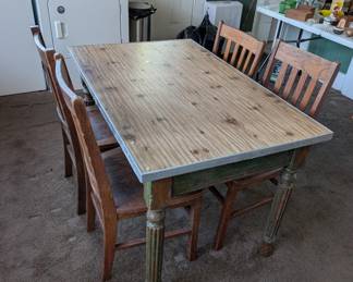 Vintage table and chairs 
