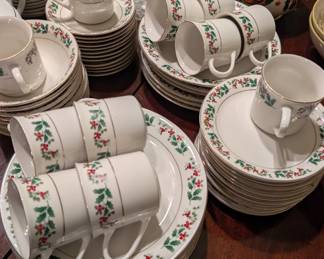 Christmas China set 